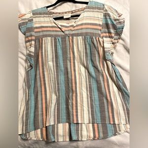 Knox Rose flutter sleeve top